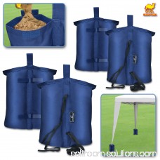 Strong Camel Weights Bag, Leg Weight for Pop up Canopy Tent Sand Bag 4 Pack Weighted Feet Bag (Blue) 570225365